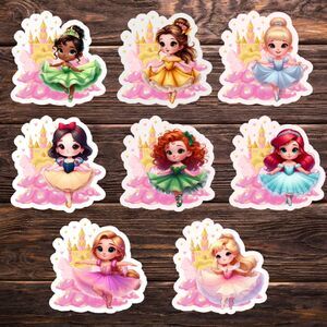 Ballerina Disney Princess Sticker Bundle – Elegant Dance-Themed Stickers